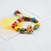 Pulsera de Cerámica de Jingdezhen, Regalo de Estilo Chino Tradicional, Tejida a Mano, Fresca y Versátil para Niñas, Nueva Pulsera de Hilo de Cerámica Estilo Chino
