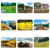Imán de refrigerador de vidrio Yichun Jinshan Luyuan Wuhuashan Bosque Wuying Parque Magnético Pegatina Souvenir de Turismo Cultural Decoración del Hogar