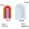 Molde de Silicona para Hornear Fondant de Chocolate de Dibujos Animados Arcoíris Tridimensional Souvenir Jabón Hecho a Mano Adorno de Resina
