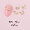Joyería de Uñas de Lazo de Aleación Nueva Transfronteriza DIY Usar Armadura Hueca Accesorios Pequeños Joyería de Diamantes para Uñas