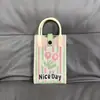 Bolso de Teléfono Móvil a Cuadros para Mujer Bolso Cruzado de Hombro Pequeño Lindo Ligero Bolso Tejido Bolso de Punto