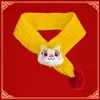 Bufanda linda de Año Nuevo para Gatos y Perros, Accesorio Navideño de Reno para Mascotas, Calentador de Cuello Festivo Rojo para Perros Pequeños