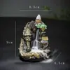Queimador de Incenso de Resina com Fluxo Reverso Transfronteiriço Aromaterapia Cerâmica Criativa Artesanato Decoração Suporte para Incenso Vaso de Incenso Castiçal