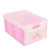 Caja de Almacenamiento Plegable para el Hogar Estilo Japonés de Plástico para Zapatos y Calcetines Caja de Papelería Caja Portátil de Gran Capacidad para Niños para Dormitorio con Tapa