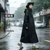 Poncho impermeable engrosado de cuerpo entero, esencial para la temporada de lluvias, impermeable estilo cortavientos para senderismo