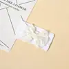 Diadema de Encaje Bordado con Lazo para Bebé de Primavera y Verano Diadema Ancha de Color Puro para Bebé Diadema de Nylon sin Varillas Protectora para Fontanela