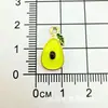Conjunto de Frutas Mistas Uva Óleo de Abacate Pingente Pequeno de Liga Metálica Pingando Pulseira Colar Artesanal DIY Acessórios de Joias