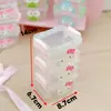 Caja de Almacenamiento de Cinta para Manualidades de Tres Capas Caja de Joyería Estilo Ins Portátil Estudiante Femenina Transparente Mini Caja de Almacenamiento de Escritorio