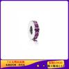 Pulsera Separador Corazón Trebol de Cuatro Hojas Charms Pequeños Chapado en Plata Cobre Blanco Pandora de Pan Pulsera Pulsera Cuentas Moda