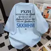 Camiseta de Manga Corta con Estampado de Letras de Marca de Tendencia de Diseño de Nicho para Mujer Verano 2026 Casual Holgada Versátil para Pareja