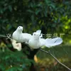 Pájaro emplumado, Pájaro simulado, Manualidades de decoración navideña, Pájaro falso, Accesorios creativos para jardín, Adornos creativos hechos a mano para pájaros