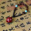 Entalhado Imitação Cinábrio Roxo Areia Dourada Sachê de Lótus Pingente de Lótus Presente Novo Chinoiserie Cordão de Bolsa Pingente de Chaveiro
