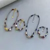 Nuevo producto: Colgante con Forma, Collar de Cuerda Trenzada, Pulsera, Diseño de Nicho, Cuentas de Cristal, Cadena para Clavícula Estilo Resort Bohemio