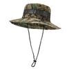 Verano al Aire Libre Montañismo Viaje Ala Ancha Camuflaje Sombrero de Pescador para Hombre Sombrero de Pesca Estilo Coreano Transpirable Sombrilla y Protección Solar Sombrero de Cubeta