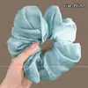 Scrunchie com vibe feminina, elástico de cabelo coreano fofo, acessório de cabelo estilo preguiçoso oversized, faixa de cabelo para coque