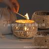 Frasco Calado para Velas, Cuenco de Cáscara de Coco, Cuenco de Madera de Coco, Cuenco Decorativo Creativo, Cuenco para Almacenamiento de Alimentos, Venta al por Mayor de Comercio Exterior Transfronterizo