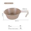 Tazón Shera de Acero Inoxidable 304 para Exterior Colorido Ultraligero Portátil tazón de picnic camping snack tazón de fruta tazón de ensalada