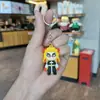 Chaveiro de Anime Desenho Demon Slayer Figurinhas Periféricas Caixa Surpresa Pingentes Fofos para Bolsa