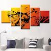 Pabellón de Arte Pintura en Aerosol de Alta Definición Cinco Articulaciones Pintura en Lienzo de Naruto Pintura Decorativa para Pared de Sofá de Dormitorio
