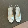 Sandálias Abertas Chuyuji Brancas Estilo Retrô Francês para Mulheres, Uso ao Ar Livre no Verão, Combinadas com Saias, Chinelos de Salto Fino