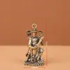 Ángel de la Guarda de Latón Cuatro Reyes Celestiales Llavero Colgante Joyería Creativa para Hombre Cobre Puro Adorno para Llave de Coche de los Cuatro Reyes Celestiales