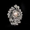 Broche de Fogos de Artifício Luxuoso e Atmosférico, Corsage de Pérola Retrô Feminino de Alta Qualidade, Pin de Nicho de Luxo Acessível de Alta Qualidade, Acessórios para Terno