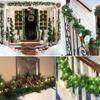 Yue color cifrado 5.5 metros se puede moldear arbitrariamente Ratán navideño Tira de hierba navideña Cinta Decoraciones navideñas