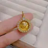 Amuleto Budista Tailandés Antiguo Long Phor Roi 2563 Collar para Mujer, Lujo Ligero, Versátil de Gama Alta Microincrustado Joyería de Tendencia para Transmisión en Vivo
