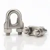 Aço Inoxidável 304 Ferragem para Cabo de Aço Grampo de Aço Fivela de Travamento em U Fivela de Cabo Conector de Fixação Clipe Cabeça do Grampo em U