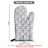 Luvas de forno de microondas estilo americano almofada de isolamento térmico algodão fios tingidos xadrez luvas de cozimento luvas de forno anti-engomar