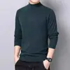 Camiseta Básica de Cuello Alto para Hombre, Camiseta de Manga Larga de Terciopelo Doble Cara, Otoño e Invierno, Forro Polar, Cálida, Interior Grueso, Ropa de Salud