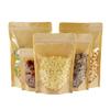 Sacos Auto-Selantes de Papel Kraft, Sacos Selantes para Joias e Lanches, Sacos de Embalagem Alimentícia à Prova de Umidade em Estoque