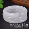 Pulsera de Jade Natural Tianshan de Xinjiang, Transparente como el Hielo con Diseños Florales e Incrustaciones Verdes, Pulsera Plana de Jade para Mujer, Directamente de la Fábrica de Origen, Joyería Decorativa de Jade