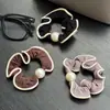 Elástico de Cabelo Pequeno de Pérola Estilo Coreano para Mulheres, Prendedor de Cabelo Elegante Versátil, Corda de Cabelo para Rabo de Cavalo Baixo, Acessórios de Cabelo Elásticos da Moda