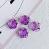 Accesorios de joyería DIY, venta al por mayor, verano nuevo, color mágico, rosa transparente, pequeño colgante, collar, pulsera, material, accesorios