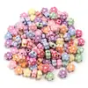 Cuentas Lavadas de Dibujos Animados Frescas y Dulces, Cuentas Sueltas, Accesorios para Joyería DIY de Animales y Plantas, Cuentas Sueltas para Collar