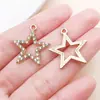 30 Estilos de Blanco K/Kc Dorado Punto Diamante Hueco Estrella de Cinco Puntas Luna Estrella de Cuatro Puntas Sol Colgantes de Aleación Accesorios para Joyería DIY
