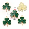 Festival Irlandês Chapéu de Grama da Sorte Botas Pingente Gota de Óleo Acessórios de Liga DIY Pingente para Pulseira Colar W401
