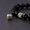 Prata Original S925 Zakiram Cinco Escrituras Contas Cilíndricas Estilo Antigo Contas de Cintura Contas Espaçadoras Corda Trançada Acessórios para Brinquedos DIY