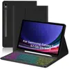 Funda Protectora con Teclado Bluetooth RGB Retroiluminado Desmontable para Samsung Tabs10Lite S11S9Fe Estuche de Cuero