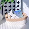 Cesta para Snacks Estilo Escandinavo Cesta de Almacenamiento Tejida Simple de Cuerda de Algodón Cesta para Artículos Varios de Escritorio para Hogar Fresco Mesa de Centro para Snacks y Café