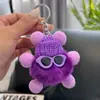 Pelota de Peluche Linda Peluche Bola de Carbón Falsa Colgante de Bolso Muñeca Colgante Muñeca de Dibujos Animados Llavero de Coche Regalo