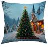 Fronha Dropshipping Transfronteiriço Capa de Almofada de Poliéster Fronha Decorativa para Sofá Nórdica Simples Moderna Natal Feriado