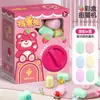 Máquina de girar ovos infantil caixa surpresa buraco de loteria bola surpresa musical boneca brinquedo de girar ovos barraca feira noturna atacado