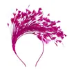 Diadema de Flores de Plumas de Carnaval Transfronterizo Fiesta Fiesta de Desempeño Accesorios para el Cabello de Plumas Diadema Accesorios Retro para el Cabello de Novia