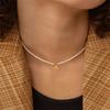 El Collar de Perlas Personalizado Más Vendido de Amazon de 26 Letras para Mujer, Cadena para Clavícula con Colgante de Acero de Titanio de Nicho Cadena de Distribución