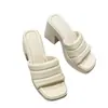 Sandalias y Chanclas para Mujer Impermeables Plataforma Combinan con Todo Tira Única Popular Verano 2024 Nuevos Suela Gruesa Tacón Grueso Tacones Altos