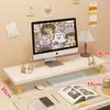 Soporte Elevador para Monitor de Computadora de Escritorio Base para Pantalla Soporte Bandeja para Teclado de Escritorio