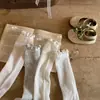 Calcetines para niñas, estilo de verano finos, borde con volantes, calcetines de media pantorrilla, calcetines sin talón, calcetines de algodón para bebés niñas