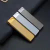 8001 Encendedor Largo Inflable Metal A Prueba de Viento Llama Verde Delgado Encendedor de Cigarrillos Set para Fumar para Hombres y Mujeres Venta al por Mayor de Alta Gama